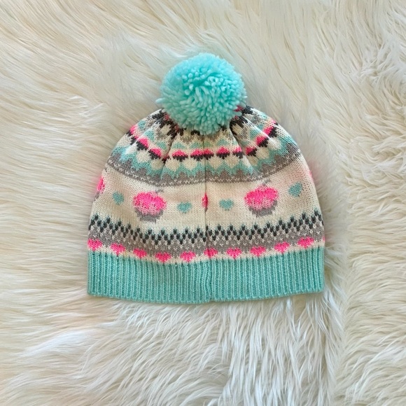 🧁 XS/S Gymboree girls winter hat with cupcakes! - Picture 2 of 4